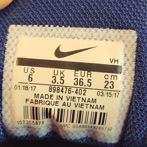 Nike Womens Flex 2017 RN 898476-402 Blue Running Shoes Sneakers Size 10 - Picture 10 of 11
